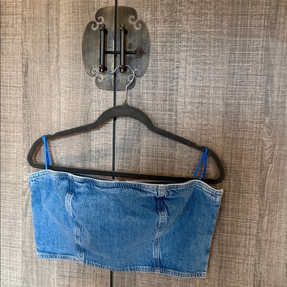 Blue Denim Crop Top‎ - Picture 9 of 17